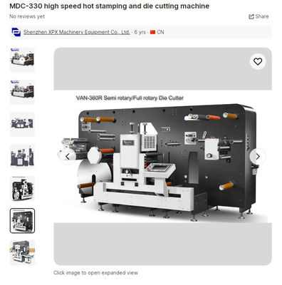 गुणवत्ता  30KW Sticker Label Die Cutting Machine Intermittent Semi Rotary Label Die Cutter फैक्टरी