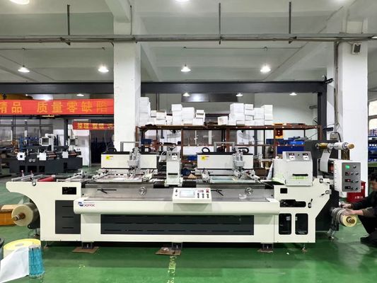 quality  3500*1300*1600mm Barcode Sticker Cutting Machine with 5.8 KW Foiling Device Power factory