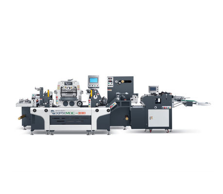 Flatbed Die Cut Etiket Makinesi Bir İstasyon Barcode Sticker Die Cutting Machine