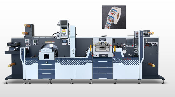 Custom Fast Barcode Label Die Cutting Machine With PLC Control