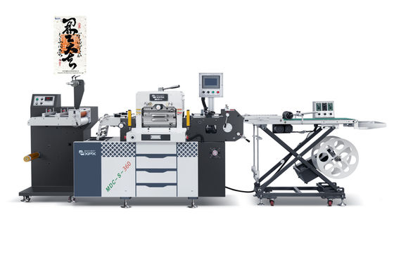 PLC Controlled Barcode Label Die Cutting Machine High Accuracy For Adhesive Sticker Label