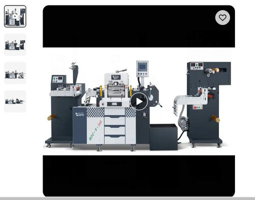 Customized Small Barcode Label Die Cutting Machine Precision 380V
