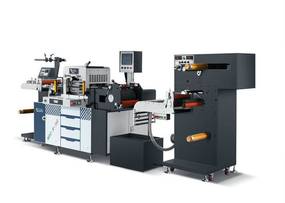 Plain Barcode Label Die Cutting Machine Versatile PLC Control High Force