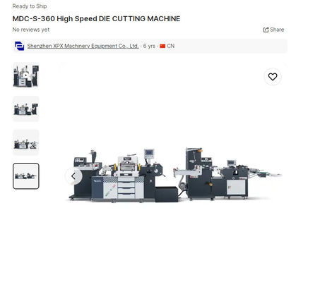 PLC Control Barcode Label Die Cutting Machine High Efficiency For Paper / Plastic Material
