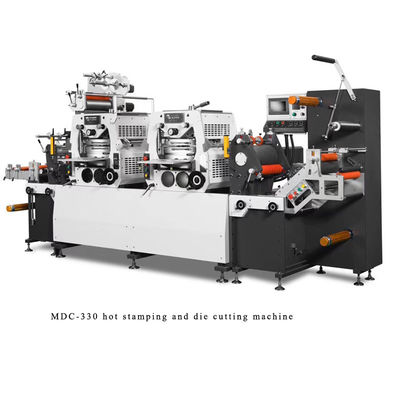 Double Station Flatbed Hot Stamping And Die Cutting Machine High Precision Mdc-330