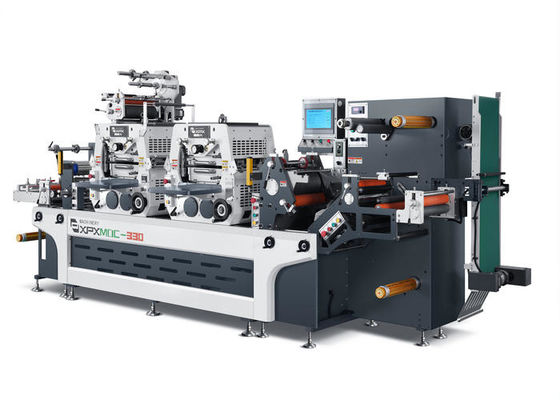 Double Station Flatbed Hot Stamping And Die Cutting Machine High Precision Mdc-330