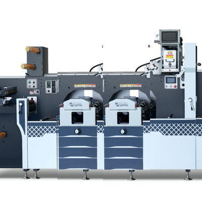 MDC-360 plus four flexo station roll to roll cold stamping lamination and flatbed or rotary die cutting machine