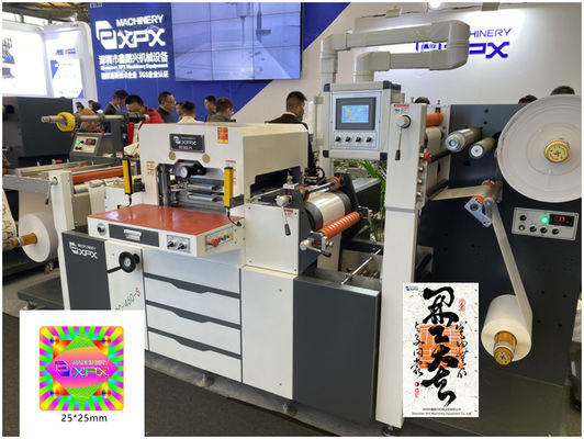 PLC Controlled Sticker Label Die Cutting Machine With 380mm Jumping Distance