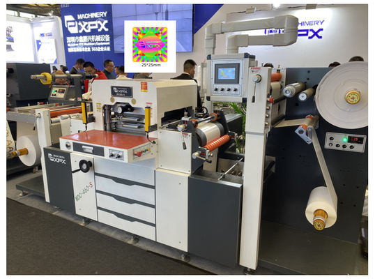 16KW PLC Control System Sticker Label Die Cutting Machine With 7mm-9mm Die Height