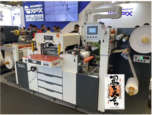 PLC Control System Sticker Cutting Machine With Max Die Cut Jumping Distance Of 380mm