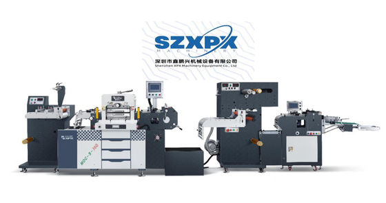 PLC Controlled Barcode Label Die Cutting Machine High Accuracy For Adhesive Sticker Label