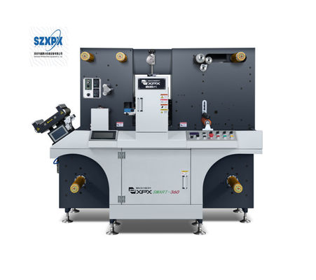 Max Rewinding Diameter 600mm PLC Control Barcode Label Die Cutting Machine for Paper Material