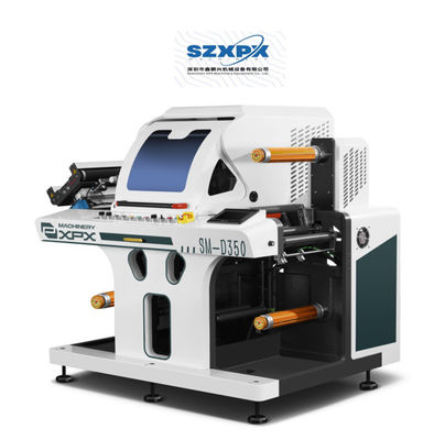 Max Unwinding Diameter 1000mm Barcode Label Die Cutting Machine with PLC Control