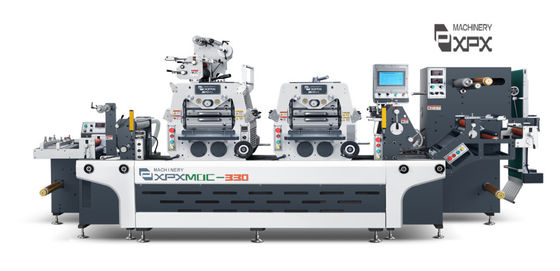Hologram In-mold Label Flatbed Die Cutting Machine with Max unwinding diameter 600mm