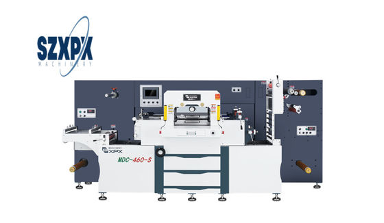 Speed PLC Controlled Flatbed Die Cutting Machine 460mm Max Feeding 700mm Diameter