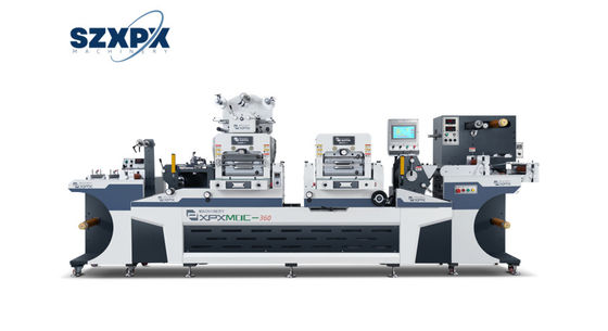 Speed Label Die Cutting Machine 360mm 400m/min Speed 17KW Total Power