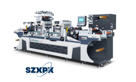 Speed Label Die Cutting Machine 3 Phase 380V/60A ±0.1mm Accuracy 360mm Max Cut