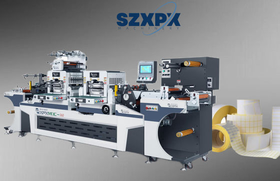 Max Rewinder Diameter 600mm Flatbed Die Cutting Machine with 3phases 380V/60A Power