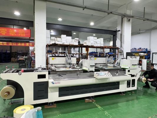 High Precision Silk Printing Machine Printing accuracy ±0.05mm adhesive Max power of UV machine 5.5KW 1600KG